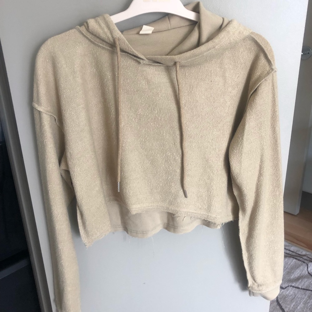 Inside out beige hoodie